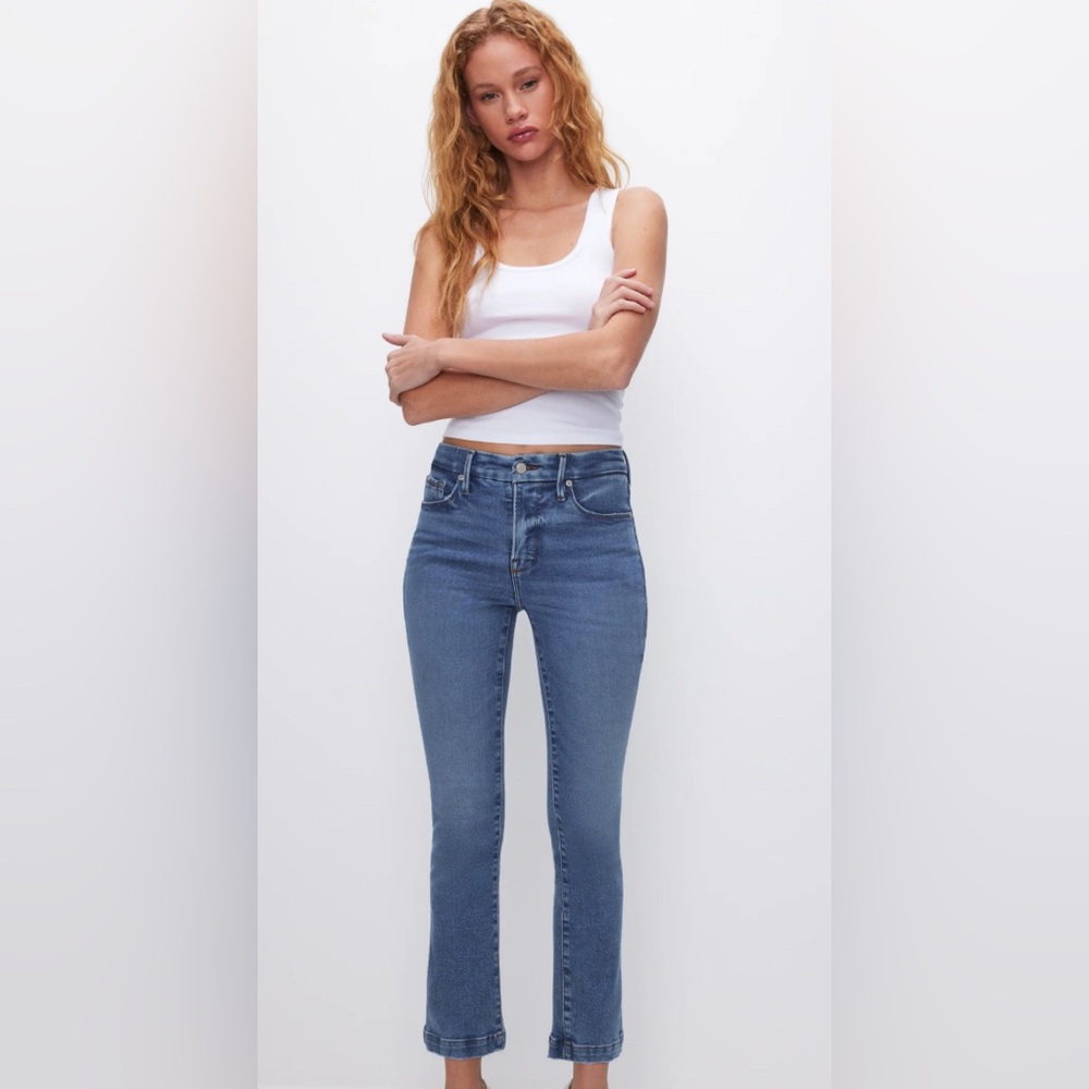 Good American Good Legs Straight Jeans